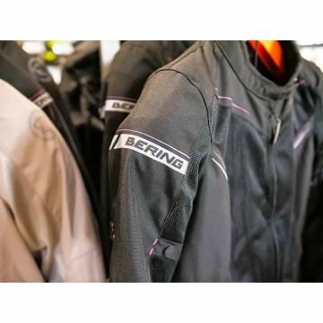 Geacă Moto Damă de Vară din Textil BERING LADY CANCUN · Negru / Roz  - 6