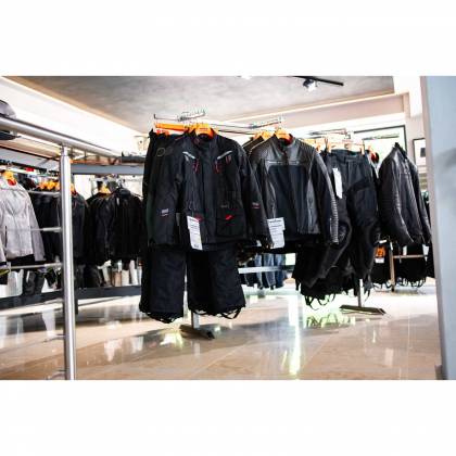 Geacă Moto din Piele & Textil BERING REX · Negru / Maro  - 10