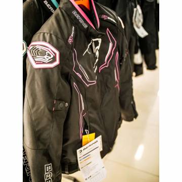 Geacă Moto Damă din Textil BERING LADY GUARDIAN · Negru / Roz  - 11