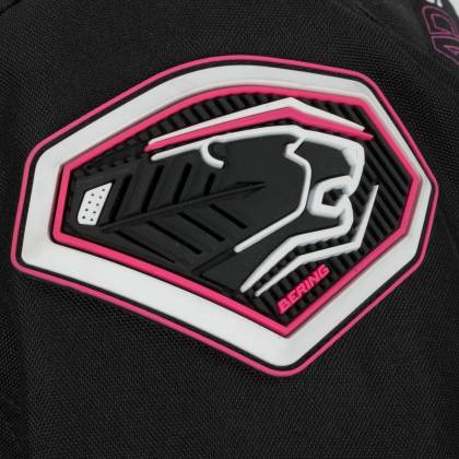 Geacă Moto Damă din Textil BERING LADY GUARDIAN · Negru / Roz  - 4