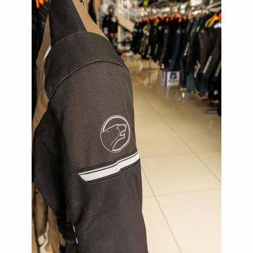 Geacă Moto din Textil BERING BRONKO · Negru / Maro  - 8