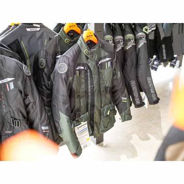 Geacă Moto din Textil BERING DARKO · Kaki / Negru  - 4