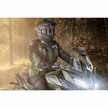 Geacă Moto Damă din Textil BERING LADY DARKO ·  Negru / Roșu  - 4