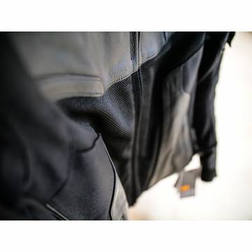 Geacă Moto Damă din Piele & Textil SIXGEAR ALISA · Negru  - 4