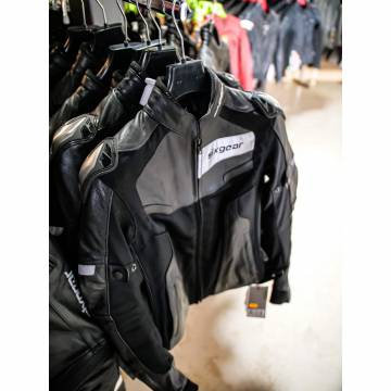Geacă Moto Damă din Piele & Textil SIXGEAR ALISA · Negru  - 6