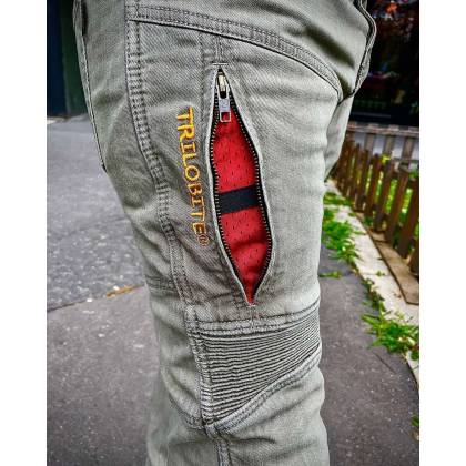 Blugi Moto Slim Fit cu Kevlar TRILOBITE PARADO · Gri  - 9