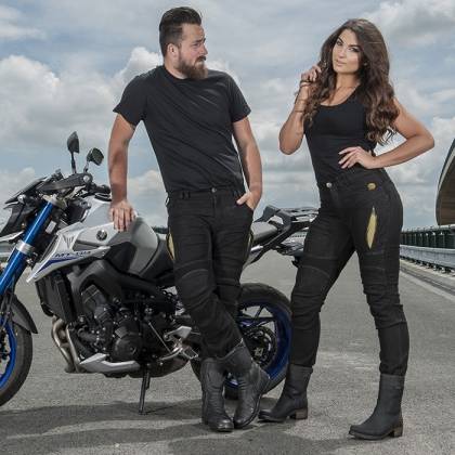 Blugi Moto Lungi cu Kevlar TRILOBITE PARADO · Negru  - 5