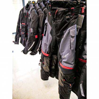 Pantaloni Moto din Piele & Textil SIXGEAR DELTA FORCE · Negru / Gri  - 3