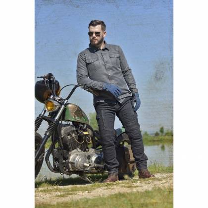 Blugi Moto Regular Fit cu Kevlar TRILOBITE PARADO · Negru  - 9