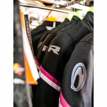 Geacă Moto Damă de Vară din Textil RICHA AIRBENDER LADY · Negru / Roz / Alb  - 6