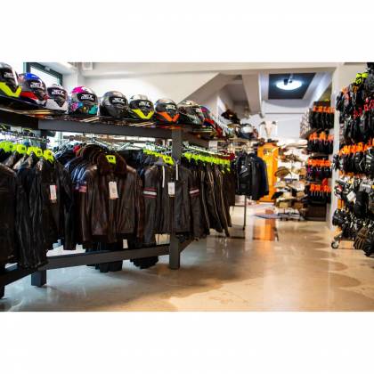 Geacă Moto din Piele & Textil RICHA TOULON 2 · Negru / Roșu / Gri  - 8