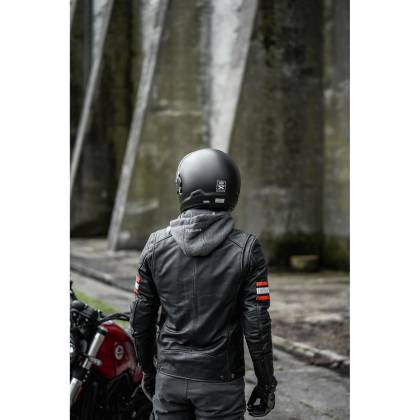 Geacă Moto din Piele & Textil RICHA TOULON 2 · Negru / Roșu / Gri  - 11