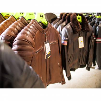 Geacă Moto din Piele RICHA DAYTONA 2 · Maro închis  - 7