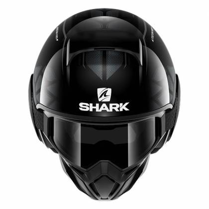 Cască Moto Open Face SHARK STREET DRAK HUROK · Negru / Gri  - 1