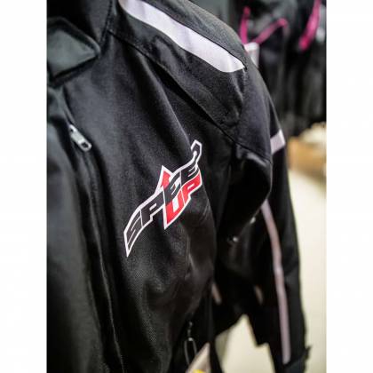 Geacă Moto Damă din Textil SPEED UP LARA · Negru  - 4