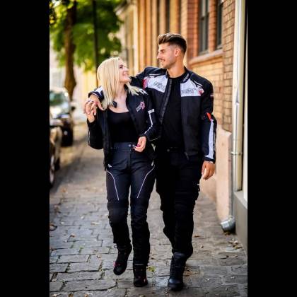 Geacă Moto Damă din Textil SPEED UP LARA · Negru  - 6