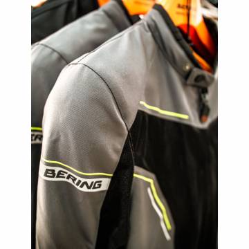 Geacă Moto de Vară din Textil BERING CANCUN Regular Fit · Negru / Gri / Verde Fluo  - 5